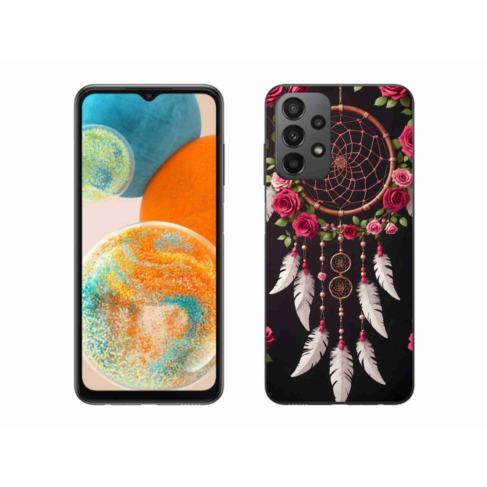 Gelový kryt mmCase na Samsung Galaxy A23 4G/5G - lapač snů s růžemi