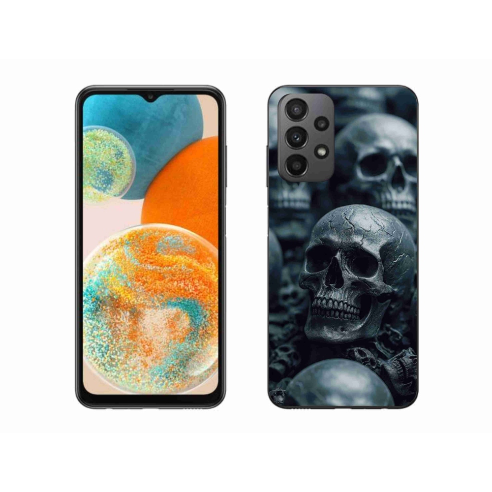 Gelový kryt mmCase na Samsung Galaxy A23 4G/5G - lebka 2