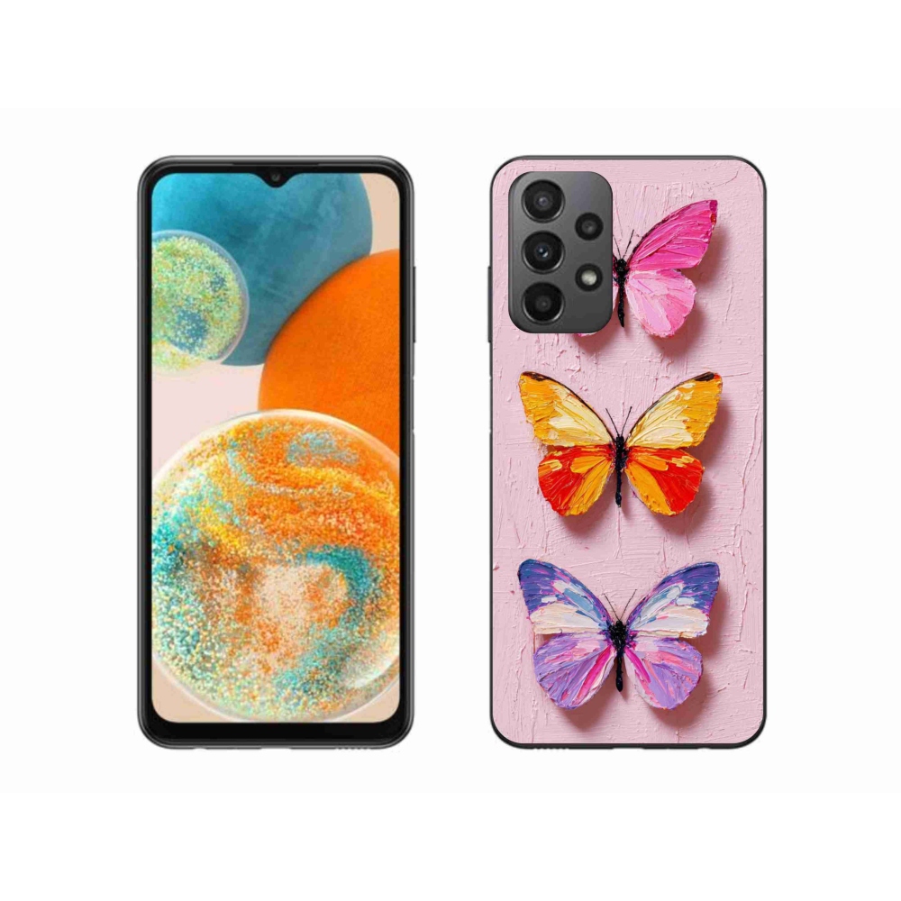 Gelový kryt mmCase na Samsung Galaxy A23 4G/5G - motýlí trojice