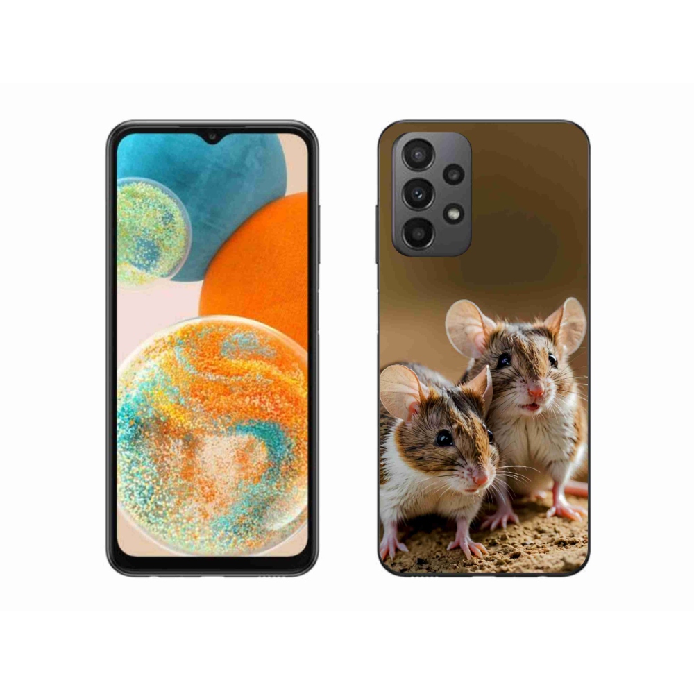 Gelový kryt mmCase na Samsung Galaxy A23 4G/5G - myší duo