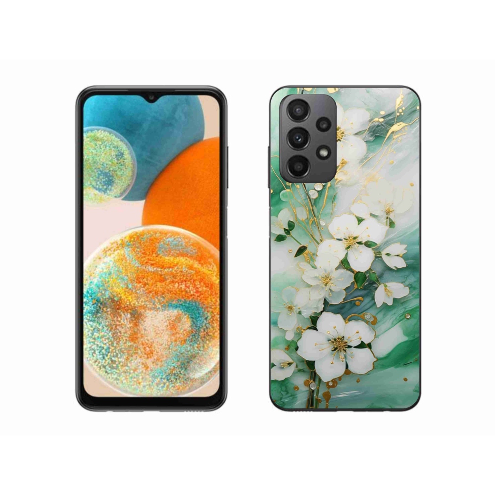 Gelový kryt mmCase na Samsung Galaxy A23 4G/5G - něžné květy