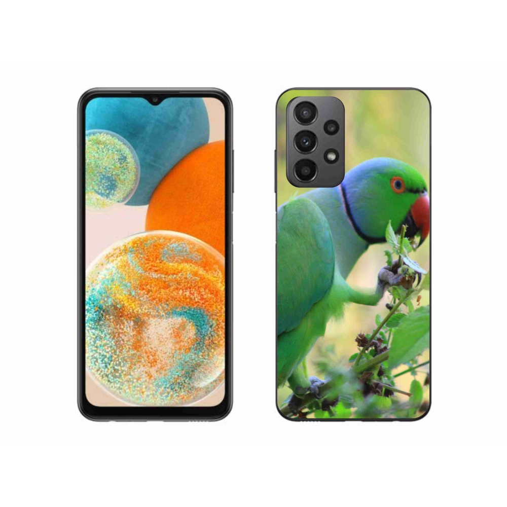 Gelový kryt mmCase na Samsung Galaxy A23 4G/5G - papoušek alexandr