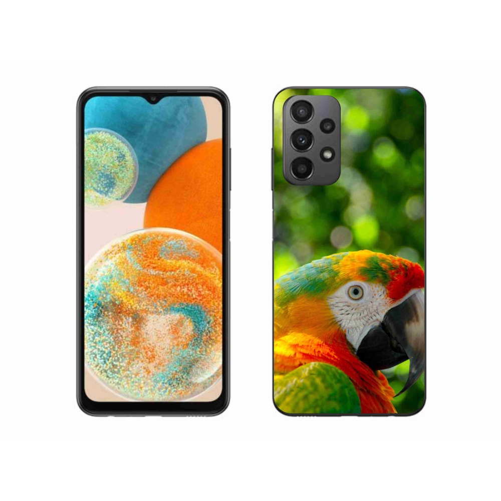 Gelový kryt mmCase na Samsung Galaxy A23 4G/5G - papoušek ara 3