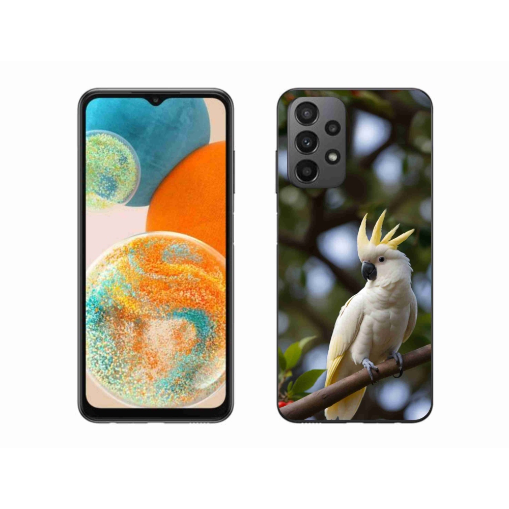 Gelový kryt mmCase na Samsung Galaxy A23 4G/5G - papoušek kakadu 3