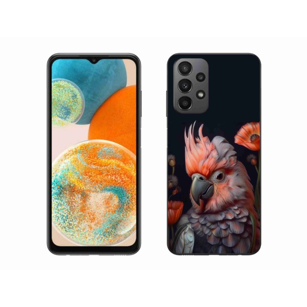 Gelový kryt mmCase na Samsung Galaxy A23 4G/5G - papoušek kakadu v barvách