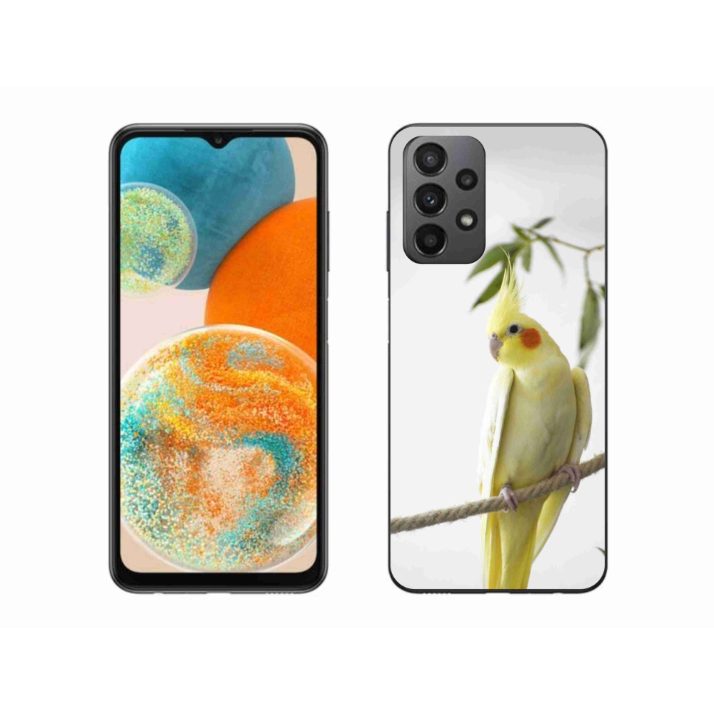 Gelový kryt mmCase na Samsung Galaxy A23 4G/5G - papoušek korela chocholatá