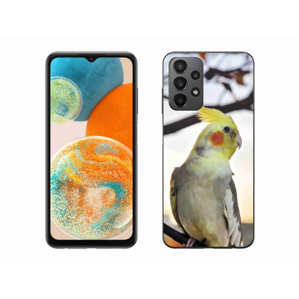 Gelový kryt mmCase na Samsung Galaxy A23 4G/5G - papoušek korela