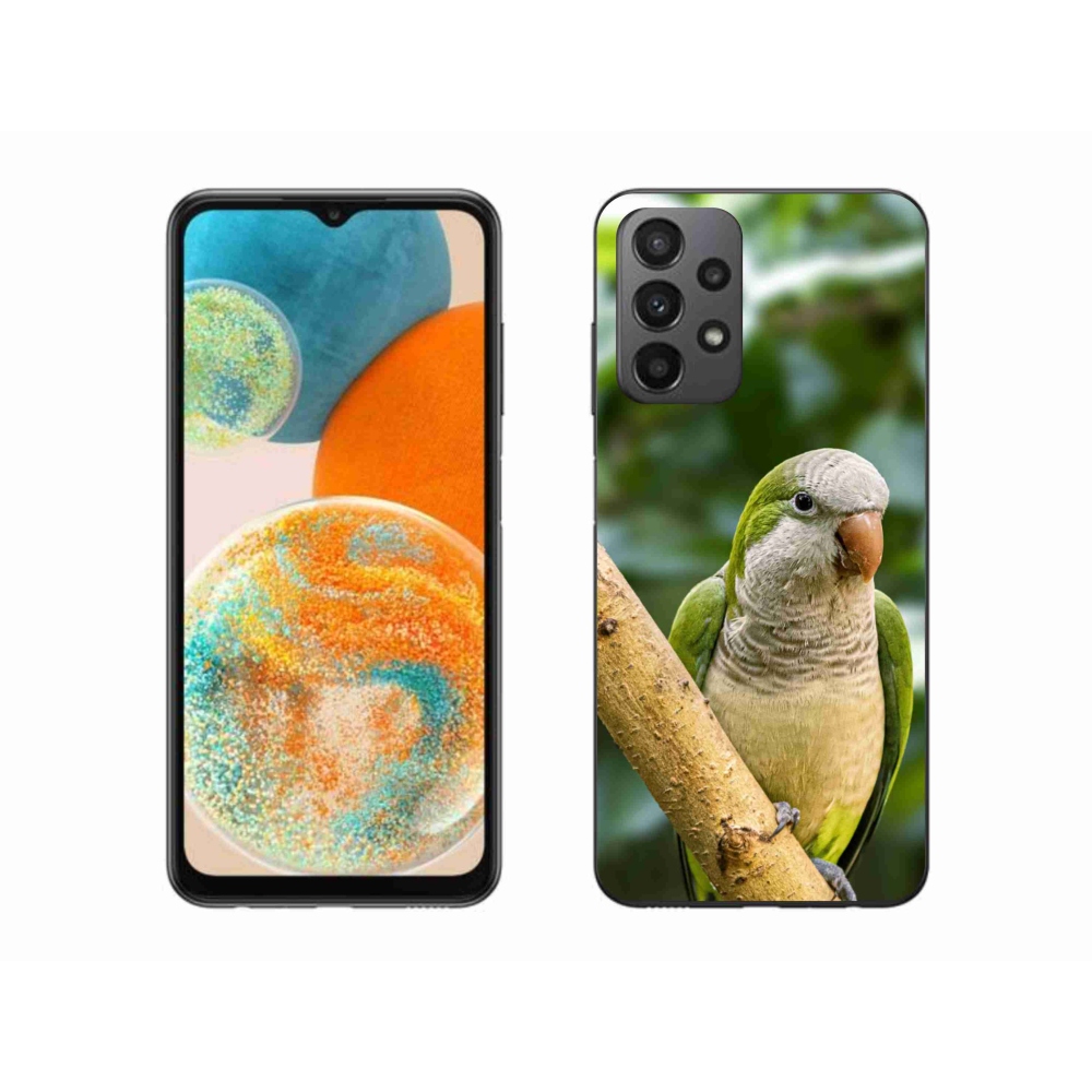 Gelový kryt mmCase na Samsung Galaxy A23 4G/5G - papoušek mníšek