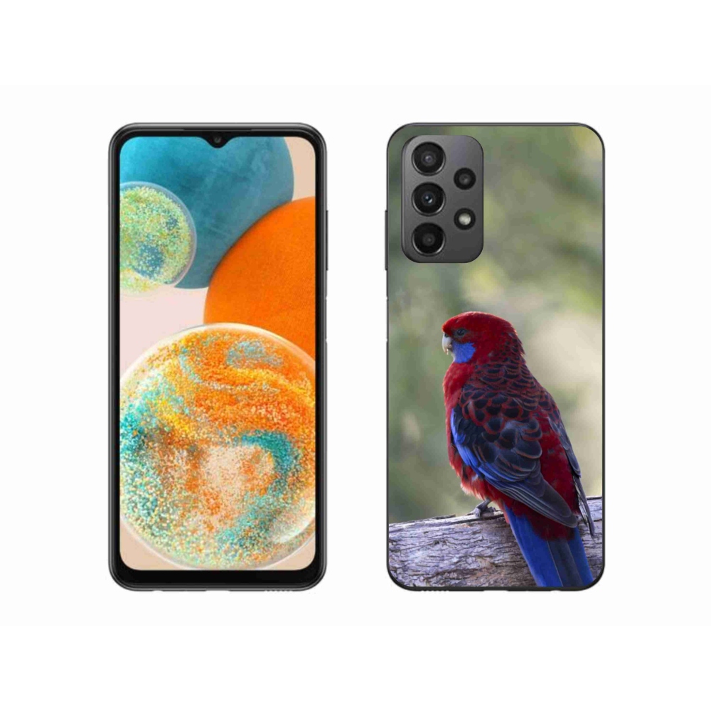 Gelový kryt mmCase na Samsung Galaxy A23 4G/5G - papoušek rosela