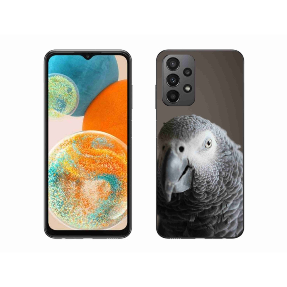 Gelový kryt mmCase na Samsung Galaxy A23 4G/5G - papoušek žako 2