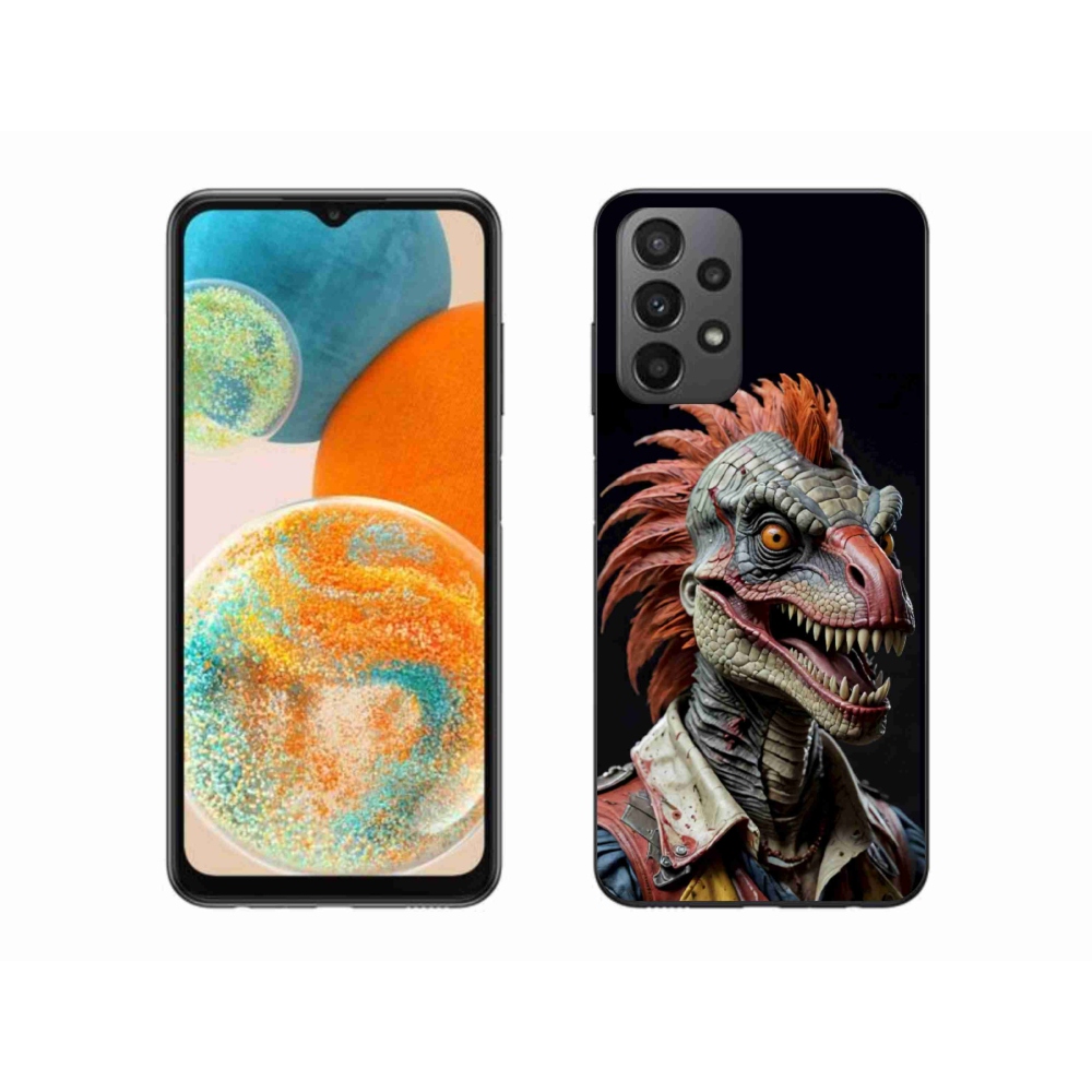 Gelový kryt mmCase na Samsung Galaxy A23 4G/5G - punk dinosaurus
