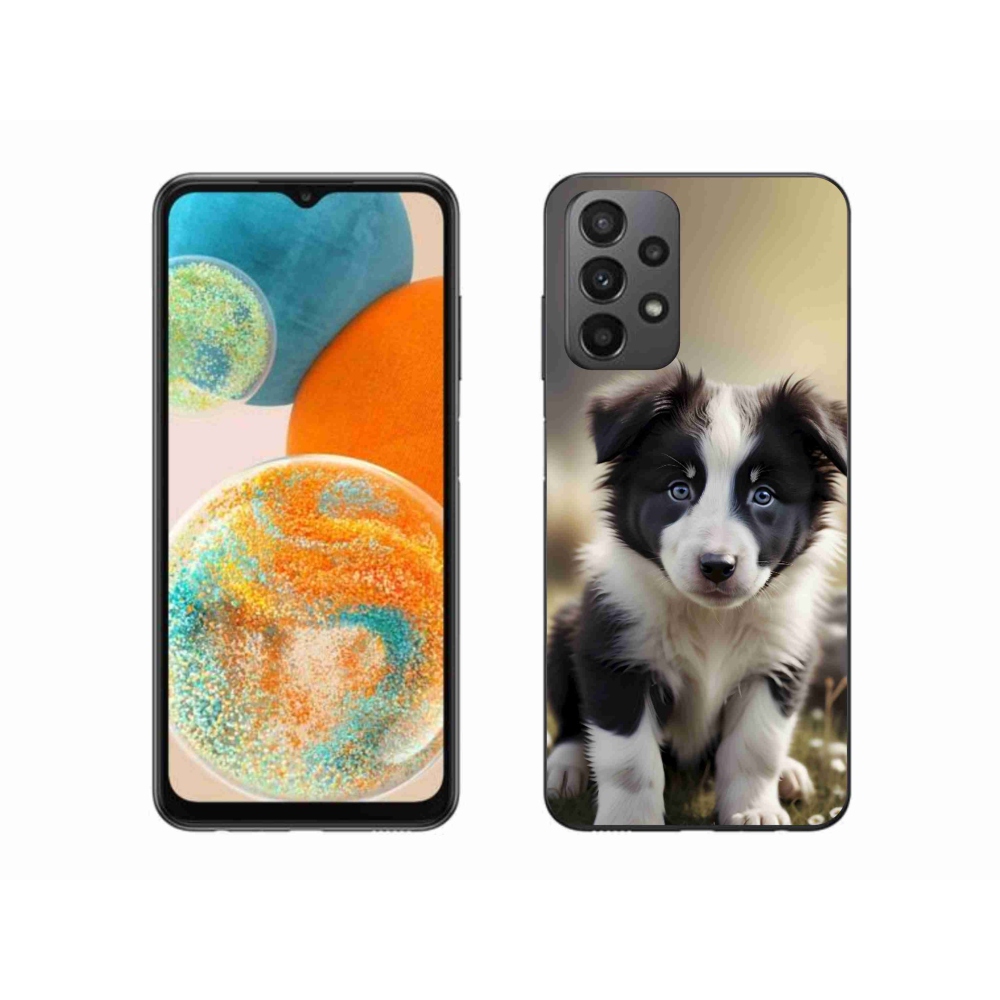 Gelový kryt mmCase na Samsung Galaxy A23 4G/5G - roztomilá border kolie