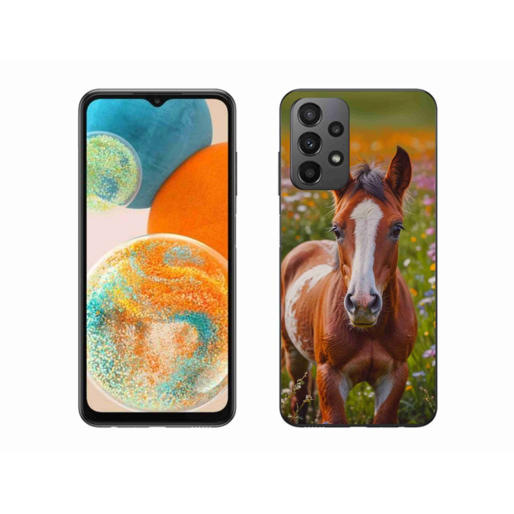 Gelový kryt mmCase na Samsung Galaxy A23 4G/5G - roztomilé hříbě