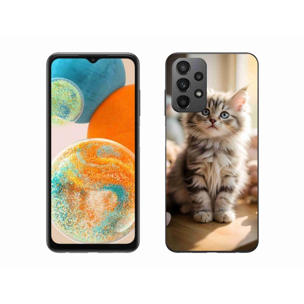 Gelový kryt mmCase na Samsung Galaxy A23 4G/5G - roztomilé kotě 10