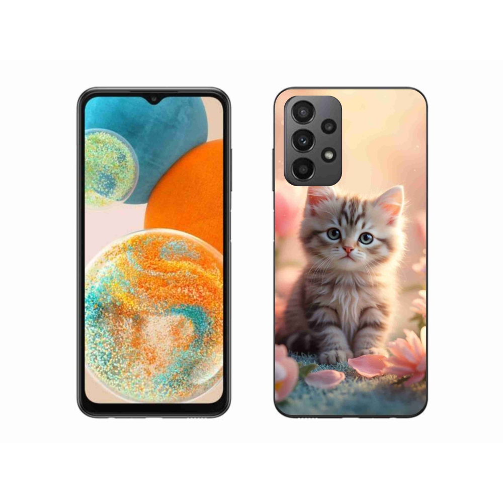 Gelový kryt mmCase na Samsung Galaxy A23 4G/5G - roztomilé kotě 8