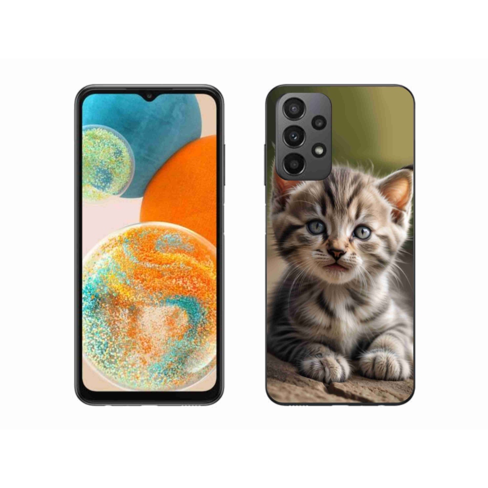 Gelový kryt mmCase na Samsung Galaxy A23 4G/5G - roztomilé kotě 9