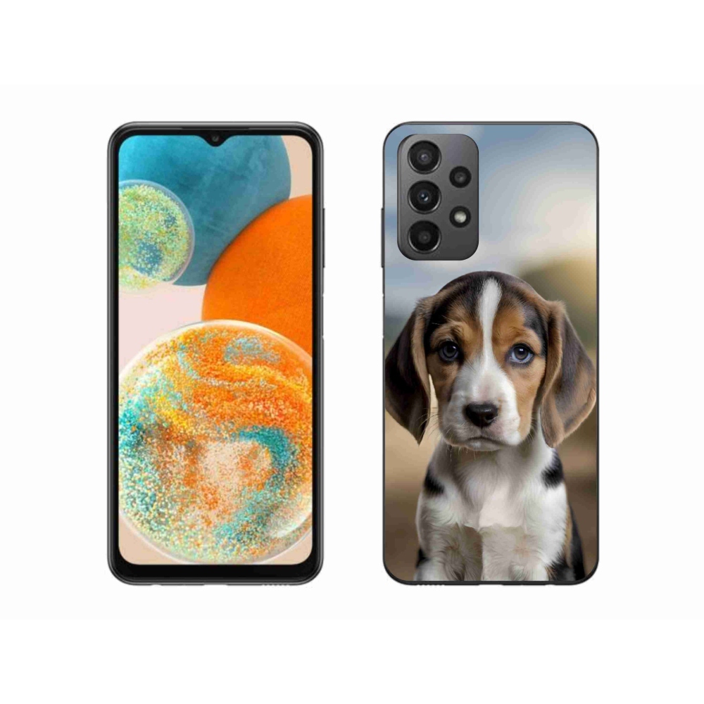 Gelový kryt mmCase na Samsung Galaxy A23 4G/5G - roztomilý bígl