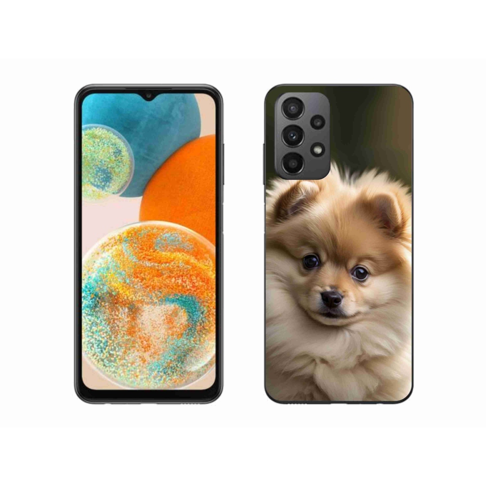 Gelový kryt mmCase na Samsung Galaxy A23 4G/5G - roztomilý pomeranian 2