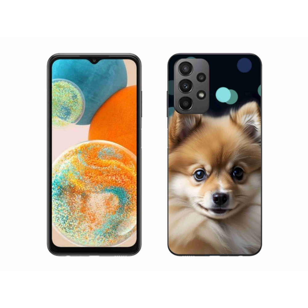 Gelový kryt mmCase na Samsung Galaxy A23 4G/5G - roztomilý pomeranian