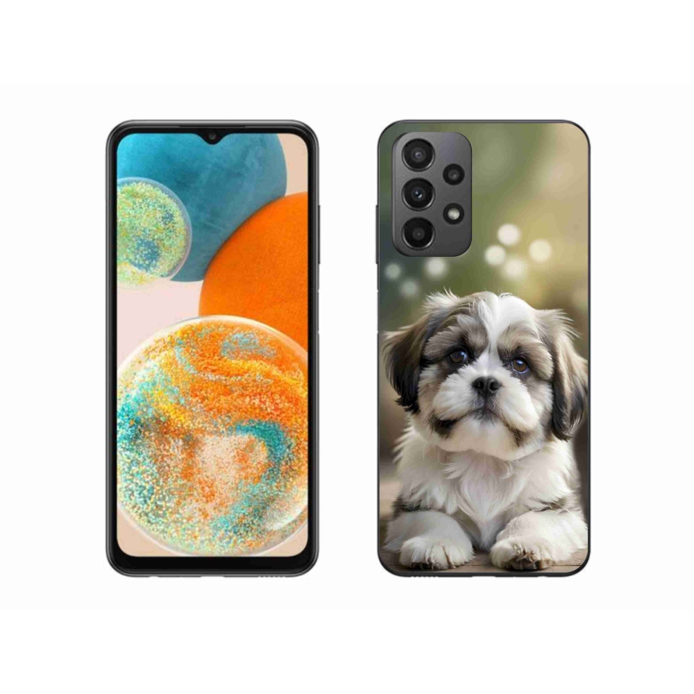 Gelový kryt mmCase na Samsung Galaxy A23 4G/5G - roztomilý shih-tzu