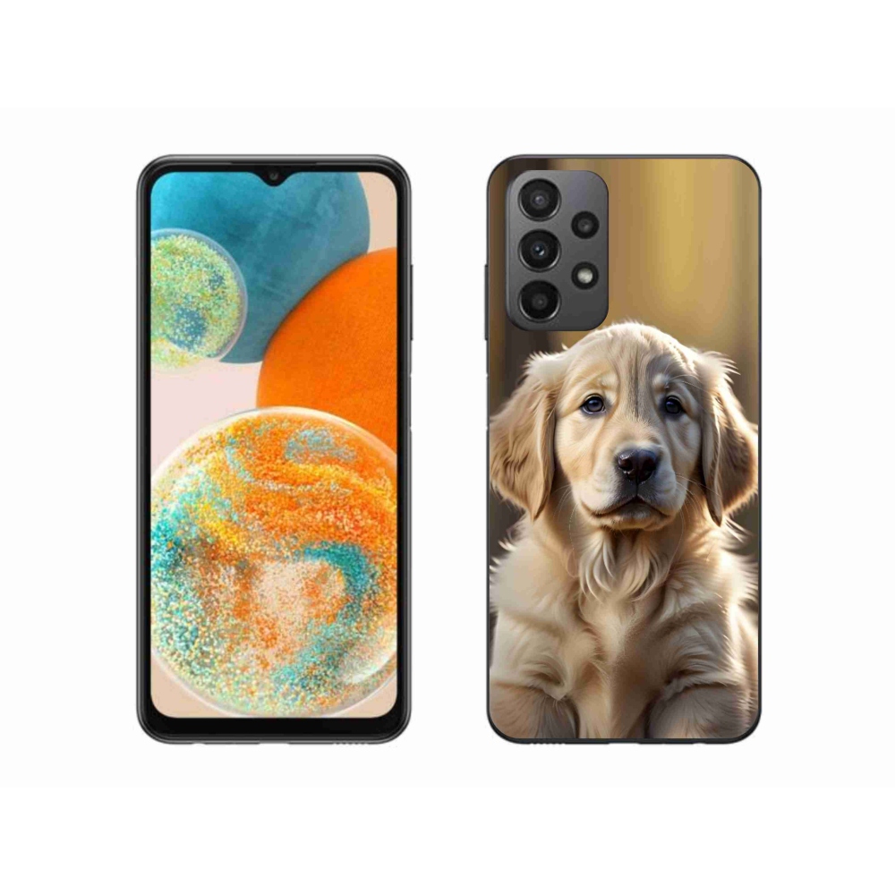 Gelový kryt mmCase na Samsung Galaxy A23 4G/5G - roztomilý zlatý retrívr