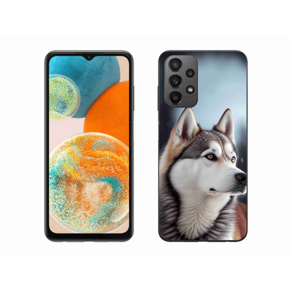 Gelový kryt mmCase na Samsung Galaxy A23 4G/5G - sibiřský husky