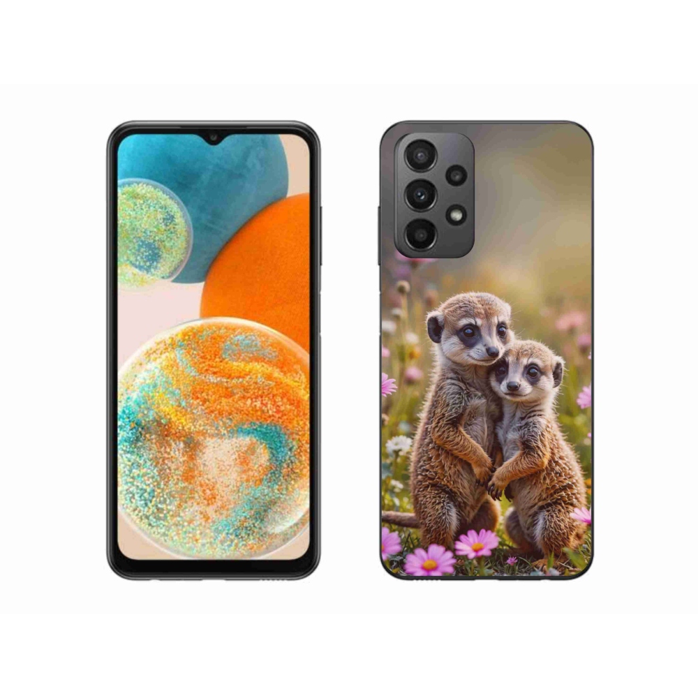 Gelový kryt mmCase na Samsung Galaxy A23 4G/5G - surikatí duo