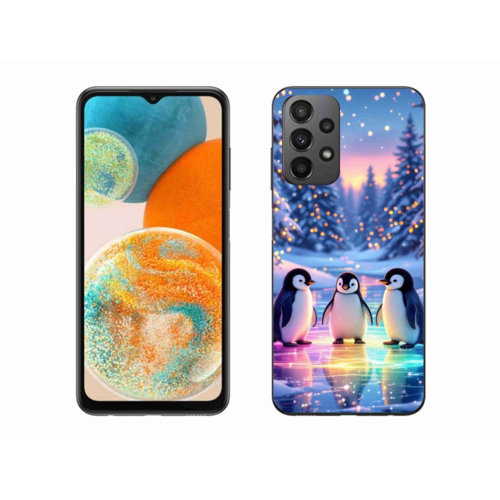 Gelový kryt mmCase na Samsung Galaxy A23 4G/5G - tučnáci