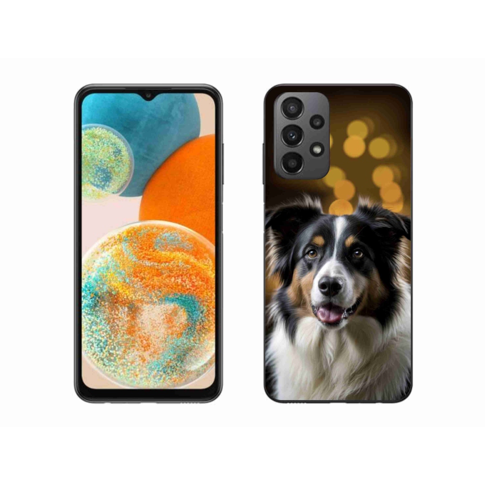 Gelový kryt mmCase na Samsung Galaxy A23 4G/5G - usměvavý australský ovčák