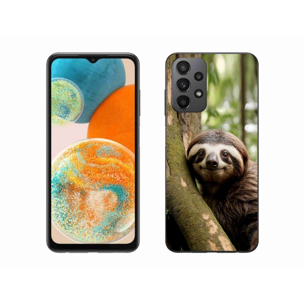 Gelový kryt mmCase na Samsung Galaxy A23 4G/5G - usměvavý lenochod