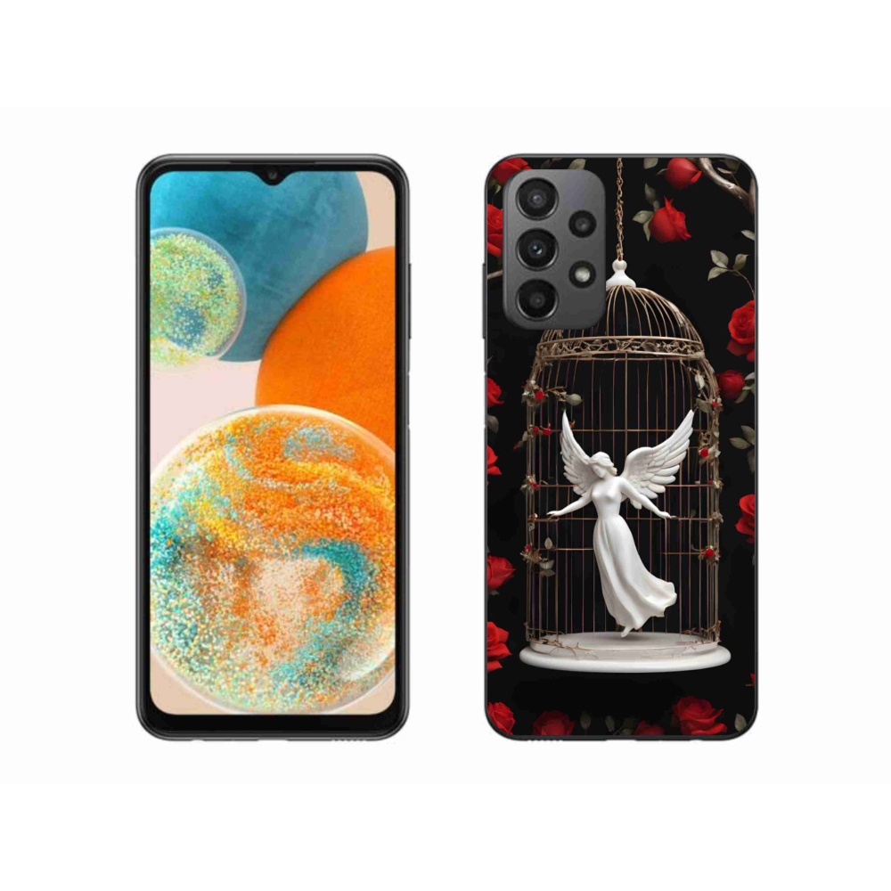 Gelový kryt mmCase na Samsung Galaxy A23 4G/5G - uvězněný anděl