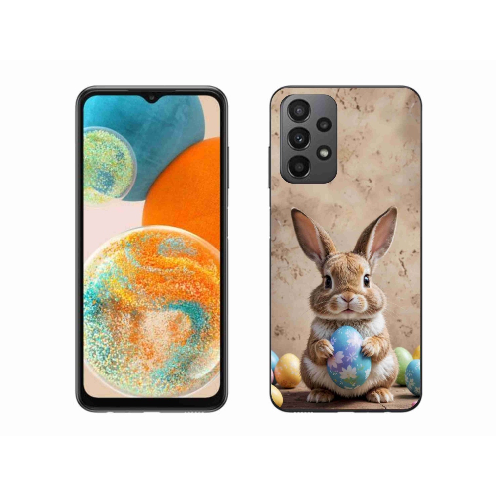 Gelový kryt mmCase na Samsung Galaxy A23 4G/5G - velikonoční králíček