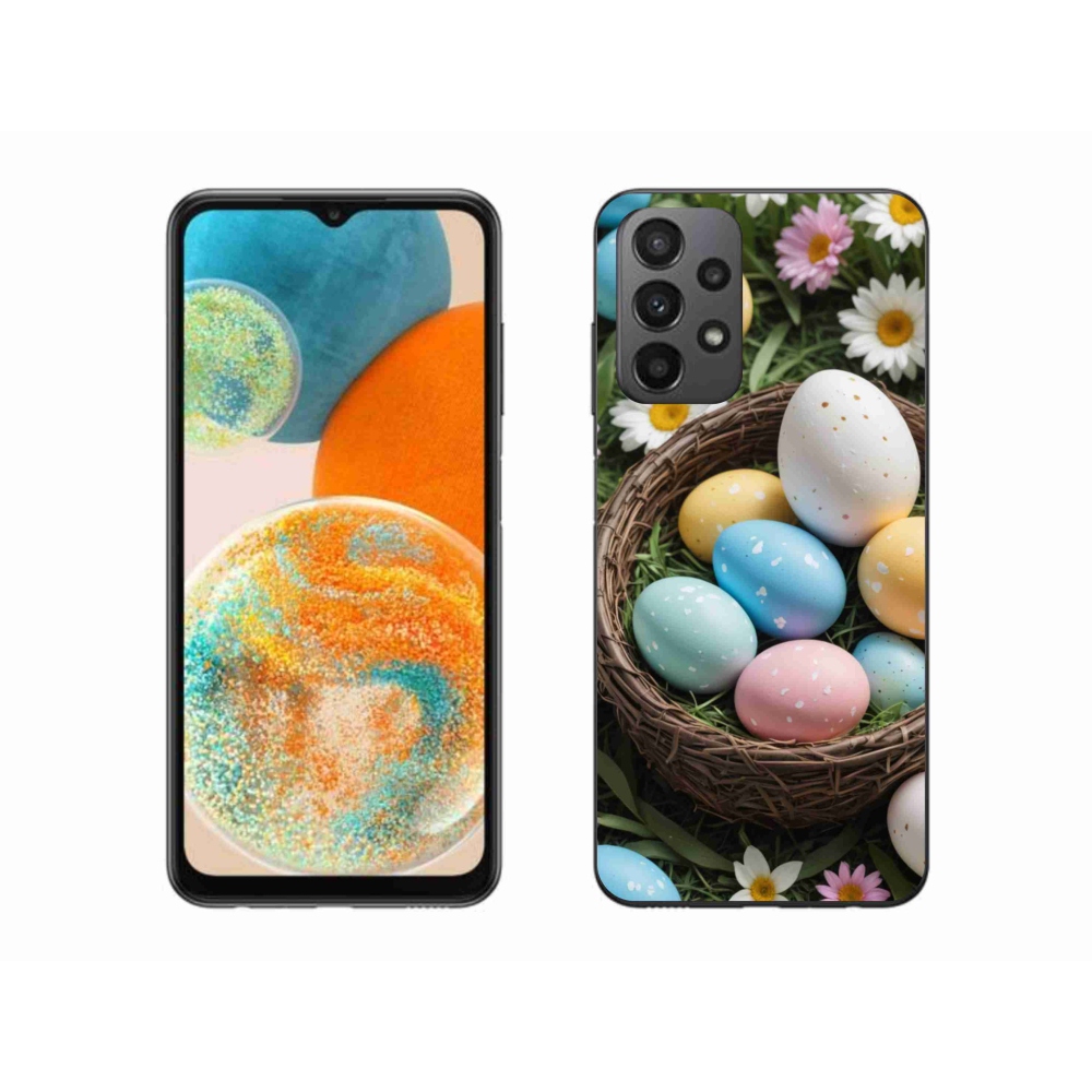 Gelový kryt mmCase na Samsung Galaxy A23 4G/5G - velikonoční vajíčka 2
