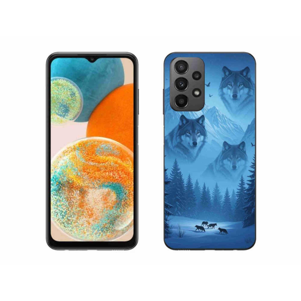 Gelový kryt mmCase na Samsung Galaxy A23 4G/5G - vlčí smečka