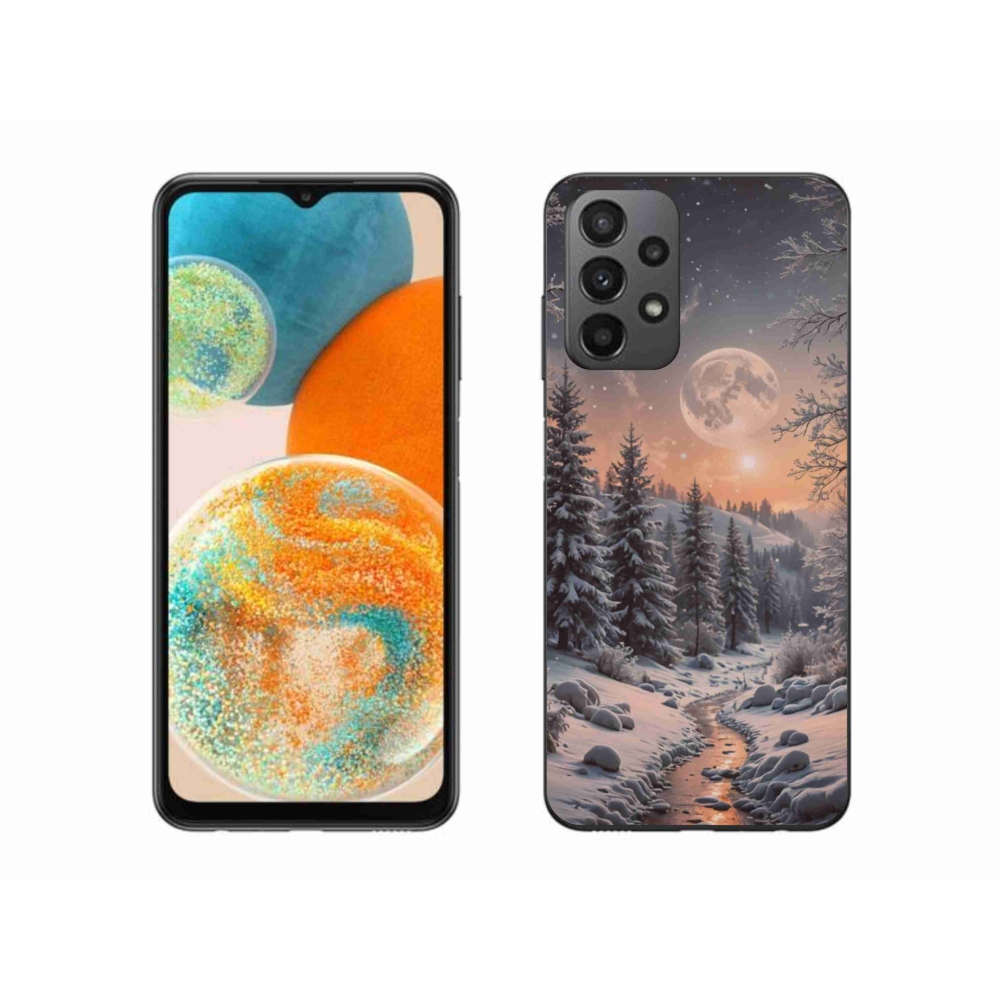 Gelový kryt mmCase na Samsung Galaxy A23 4G/5G - zimní krajina 2