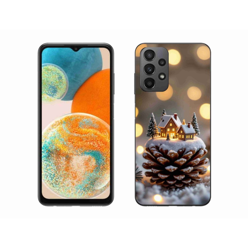 Gelový kryt mmCase na Samsung Galaxy A23 4G/5G - zimní vesnička