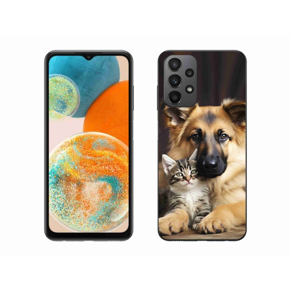Gelový kryt mmCase na Samsung Galaxy A23 4G/5G - zvířecí přátelství