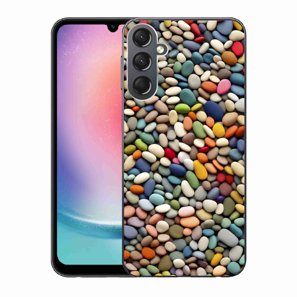 Gelový kryt mmCase na Samsung Galaxy A24 - barevné kamínky 2