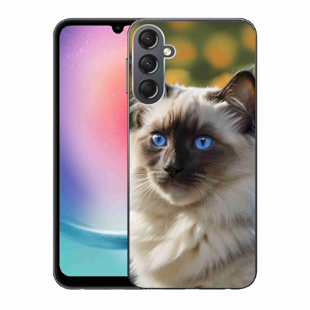 Gelový kryt mmCase na Samsung Galaxy A24 - bílý ragdoll