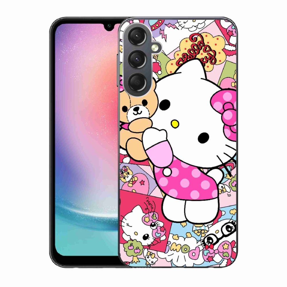 Gelový kryt mmCase na Samsung Galaxy A24 - cute kitty