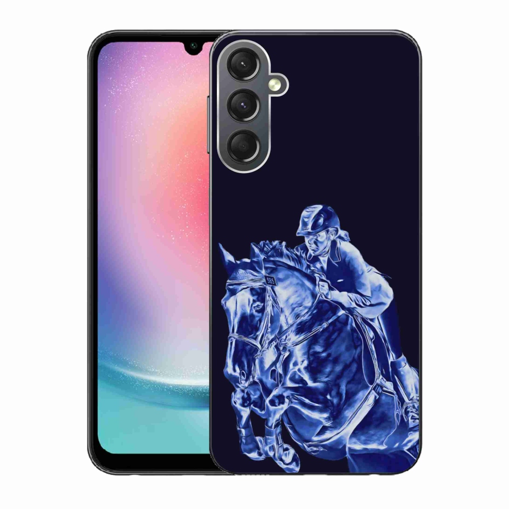 Gelový kryt mmCase na Samsung Galaxy A24 - dostihový kůň