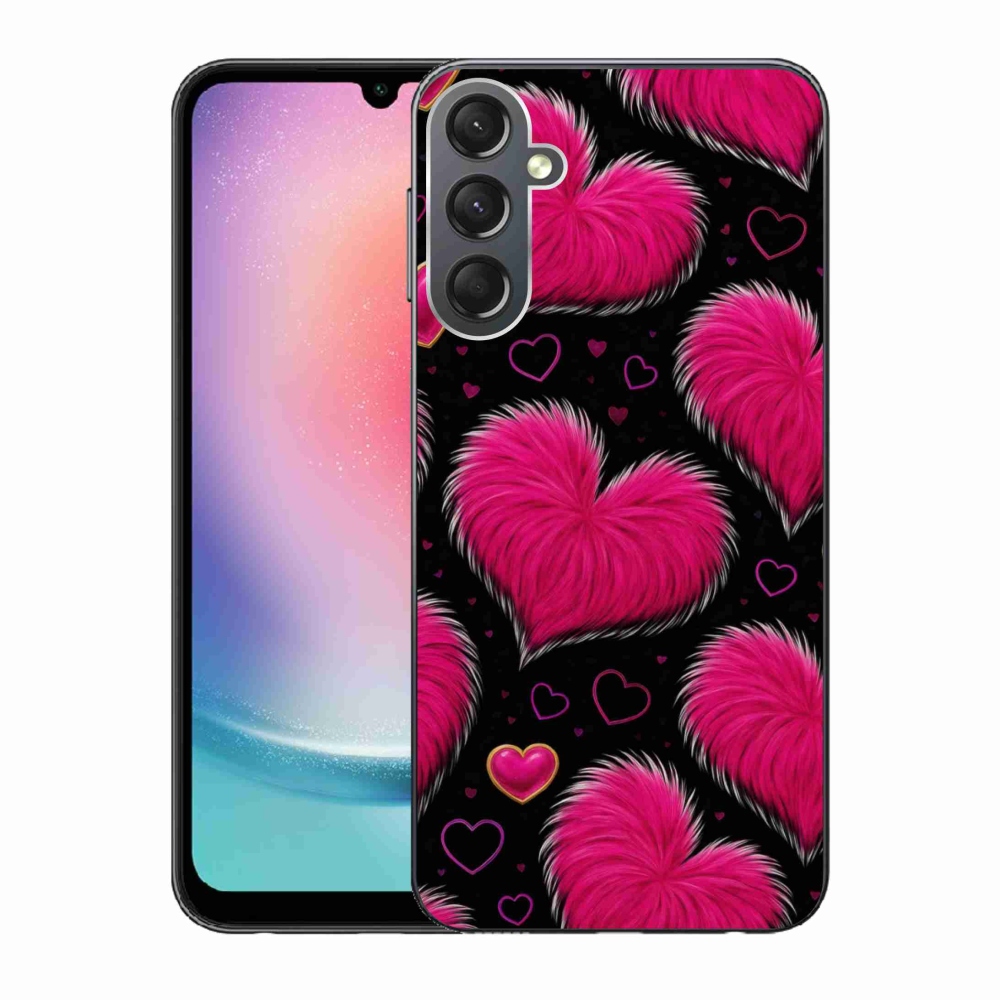 Gelový kryt mmCase na Samsung Galaxy A24 - hebká srdce