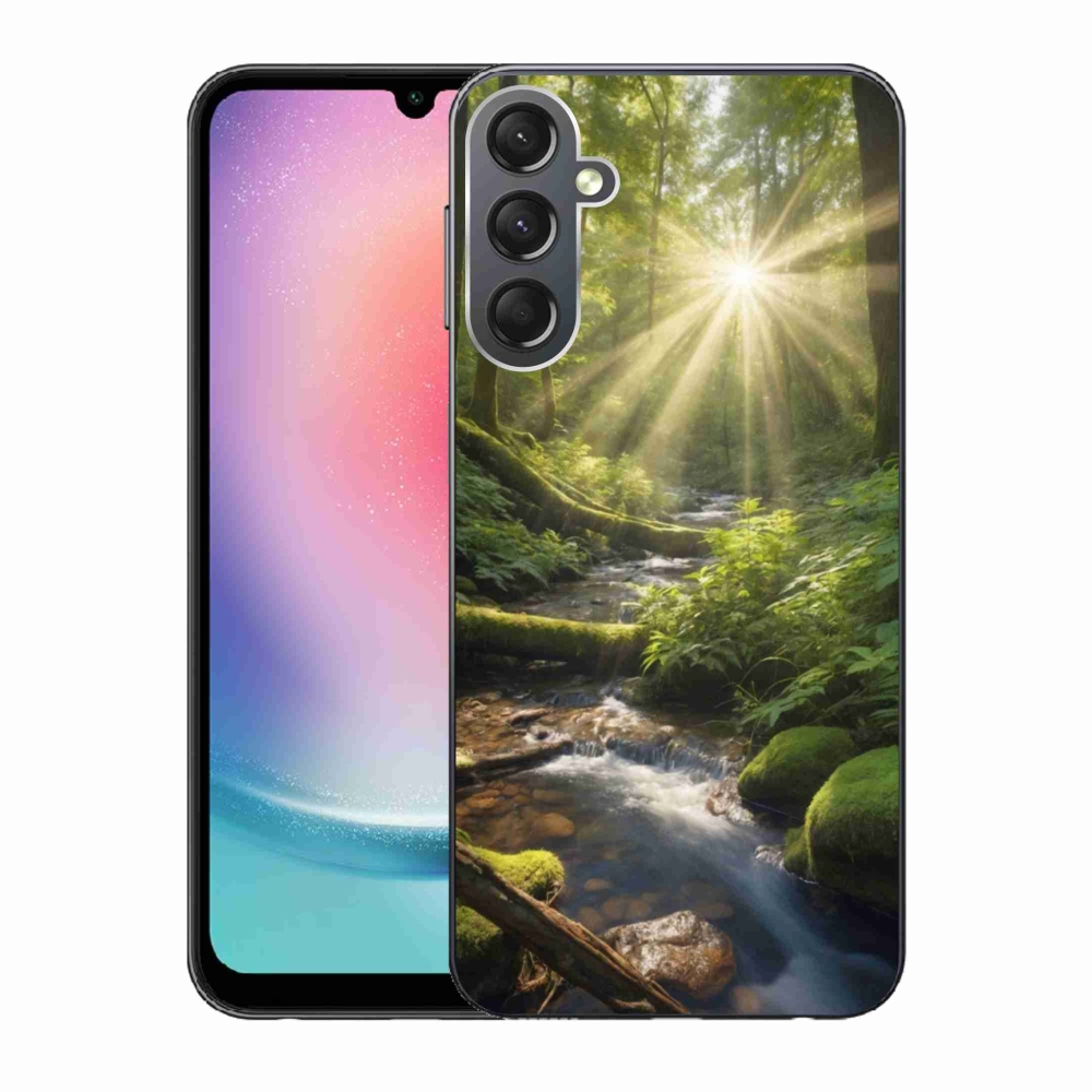 Gelový kryt mmCase na Samsung Galaxy A24 - hlubina lesa