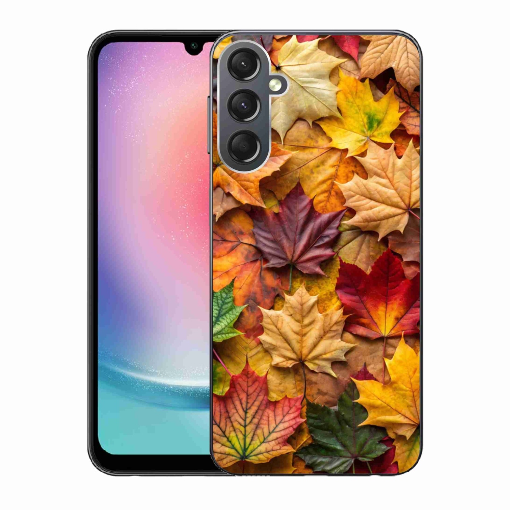 Gelový kryt mmCase na Samsung Galaxy A24 - javorové listy 2