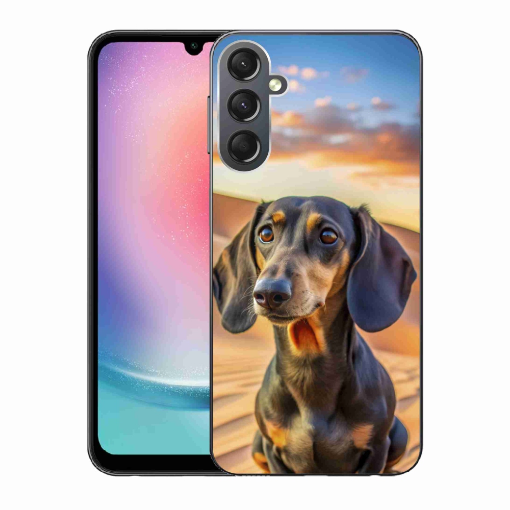 Gelový kryt mmCase na Samsung Galaxy A24 - jezevčík 3 