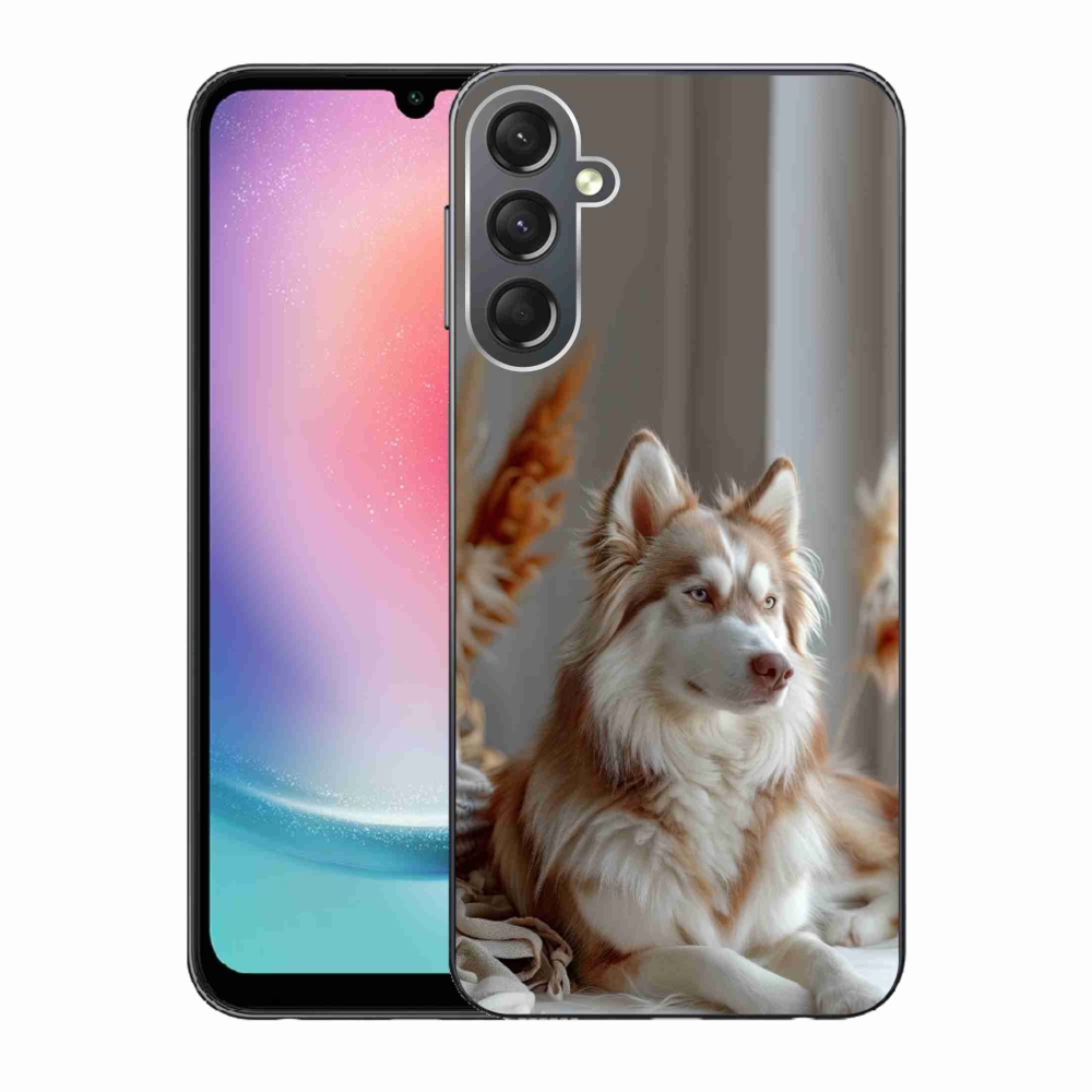 Gelový kryt mmCase na Samsung Galaxy A24 - klidný sibiřský husky