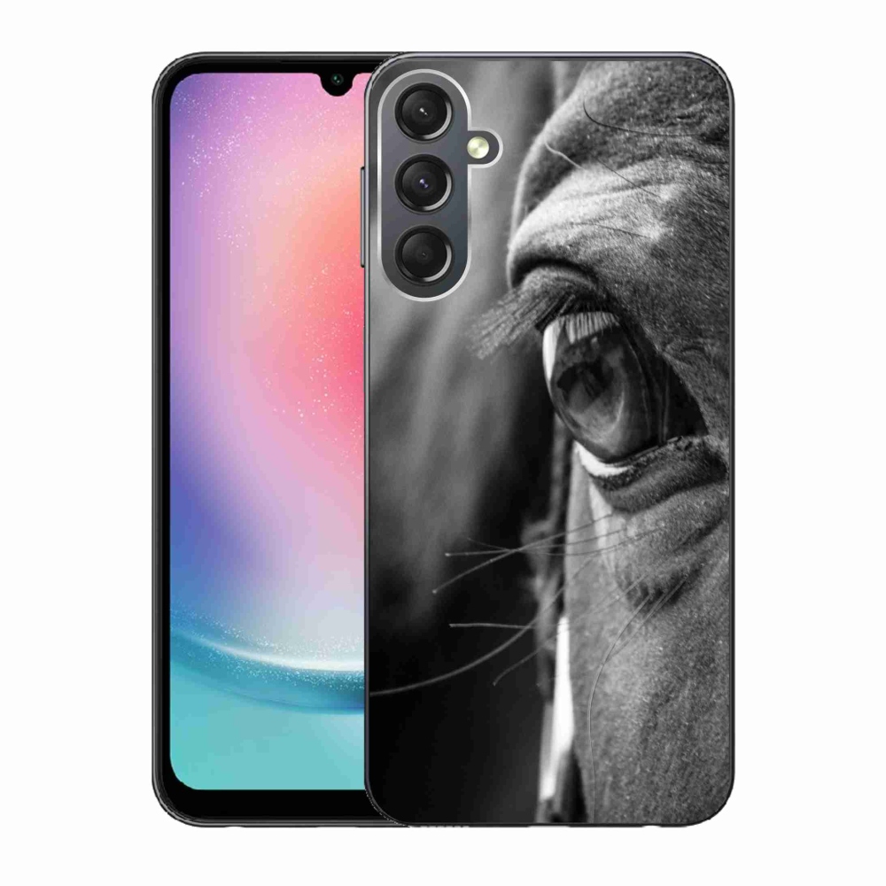 Gelový kryt mmCase na Samsung Galaxy A24 - koňský pohled