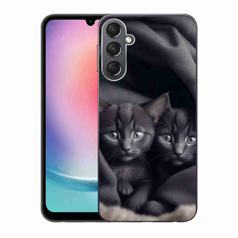 Gelový kryt mmCase na Samsung Galaxy A24 - kočičí duo