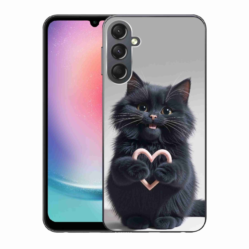 Gelový kryt mmCase na Samsung Galaxy A24 - kočičí láska 3