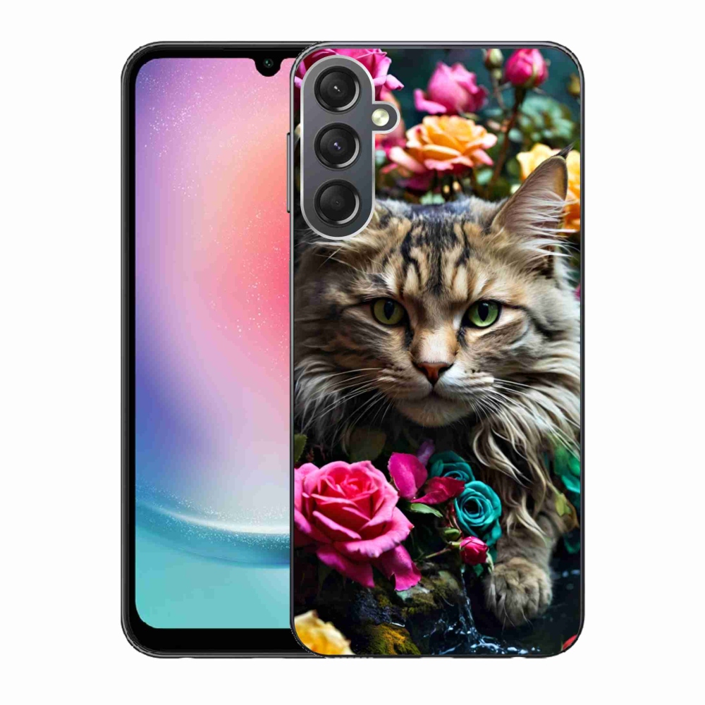 Gelový kryt mmCase na Samsung Galaxy A24 - kočíčí pohled 2